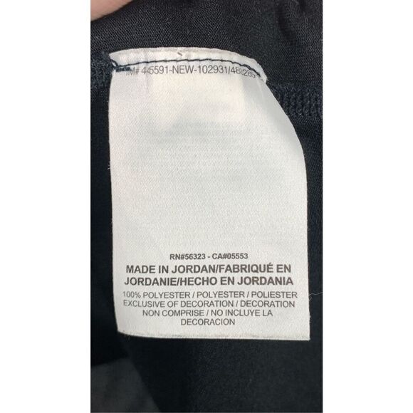 Nike Women's Polyester Pullover Dri-Fit Activewear Tank Top Black Size Medium - Picture 3 of 6